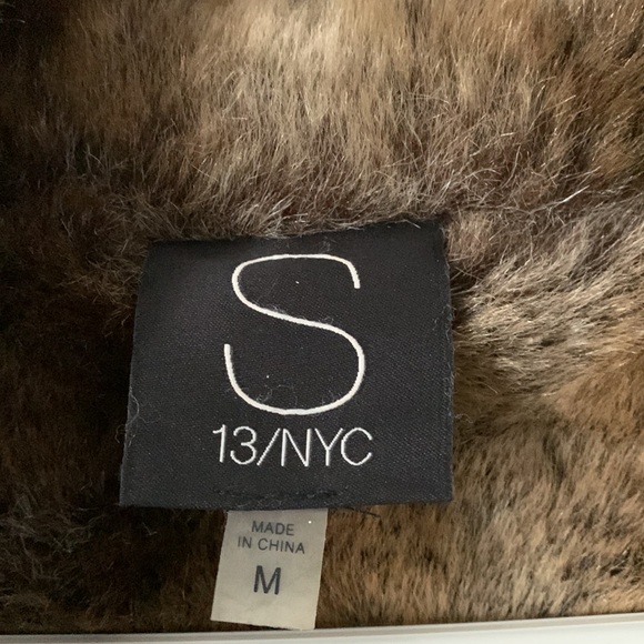 S 13/NYC Faux fur lined longline black field winter jacket! - Picture 7 of 9